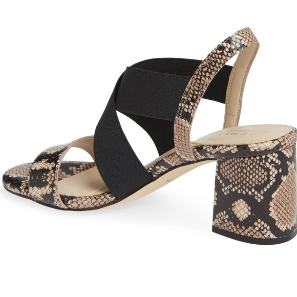 Cole Haan Aniston Elastic Leather Snake Sandal NEW - Picture 2 of 9